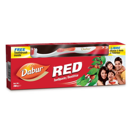 Ziołowa pasta do zębów Dabur Red 200g + szczoteczka