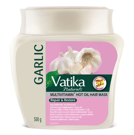 Dabur Vatika Maska do włosów Czosnek – włosy słabe i zniszczone 500g